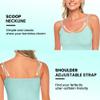ACTIVE UNIFORMS Women's Soft and Breathable Cotton Stretch Camisole with Adjustable Strap Tank Top Multi-Pack of 3 (Black,White,White, X-Large) view 3