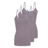 ACTIVE UNIFORMS Women's Soft and Breathable Cotton Stretch Camisole with Adjustable Strap Tank Top Multi-Pack of 3 (Grey, X-Small) view 1