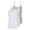 ACTIVE UNIFORMS Women's Soft and Breathable Cotton Stretch Camisole with Adjustable Strap Tank Top Multi-Pack of 3 (Heather Charcoal,Heather Grey,White, Small) view 1