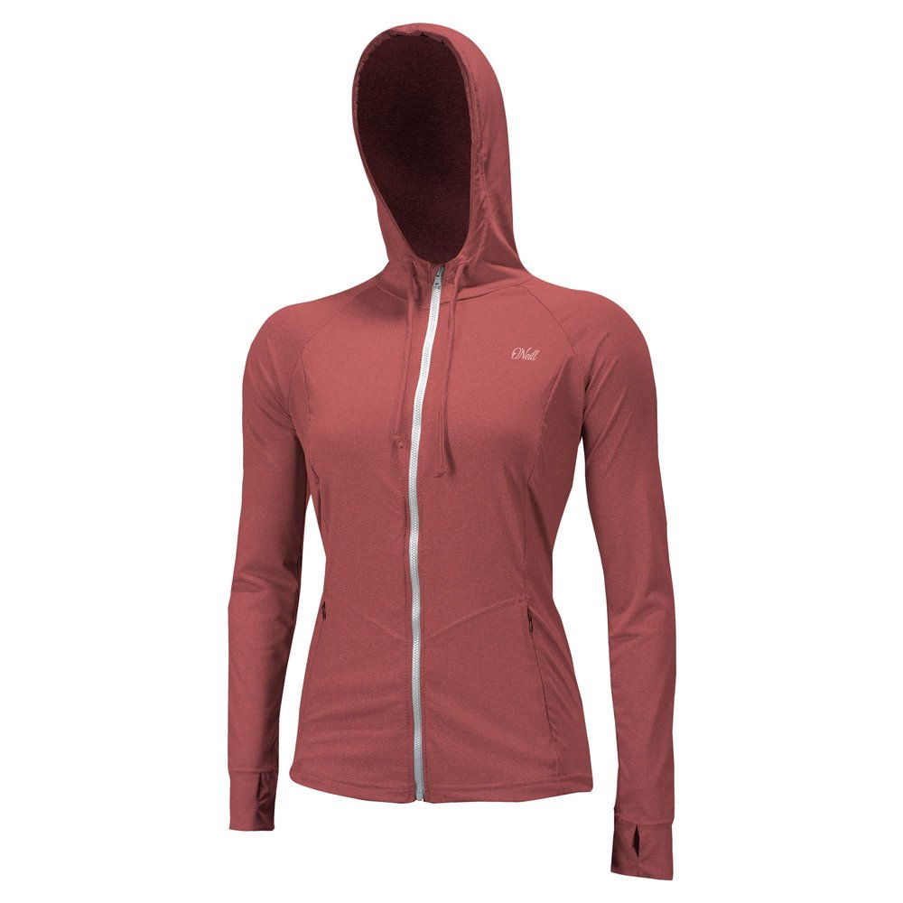 O'Neill Wetsuits Women's Standard Blueprint Long Sleeve Full Zip Sun Hoodie, Tea Rose, Small