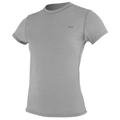 O'Neill Wetsuits Women's Standard Blueprint UV Short Sleeve Sun Shirt, Overcast, Medium