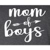 5X-Large Heather Black Mens Mom of Boys Mothers Day Birthday Gift Idea T-Shirt view 4