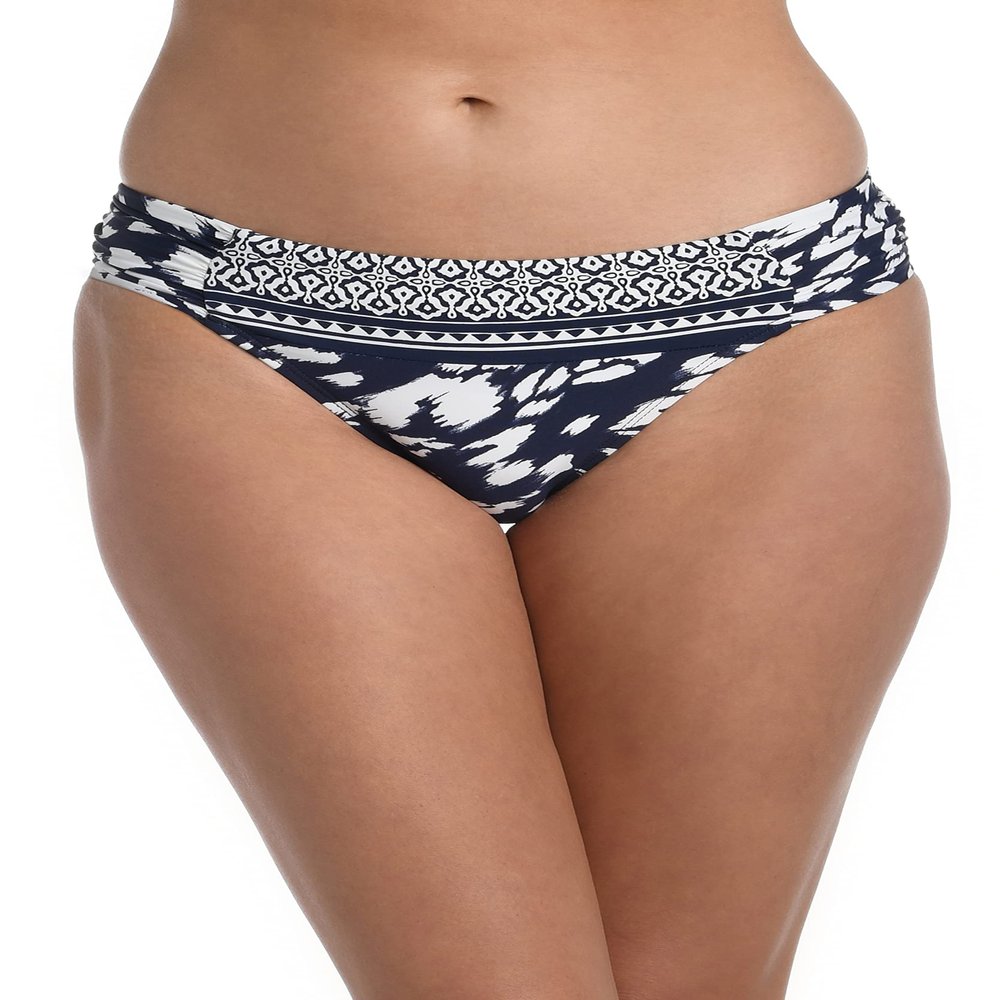 La Blanca Women's Standard Hipster Swimsuit Bottom, Indigo//Changing Tides, 10