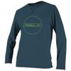 O'Neill Wetsuits Boys' Standard Youth Hybrid Long Sleeve Sun Shirt, Cadet Blue, 6 view 1