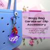 BAGLETS  Carabiner & Plug Keys Holder Charm Accessory Compatible with Rubber Tote Bags  Secure Keys or Other Valuable  Made in USA (Purple) view 2