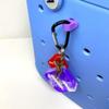 BAGLETS  Carabiner & Plug Keys Holder Charm Accessory Compatible with Rubber Tote Bags  Secure Keys or Other Valuable  Made in USA (Purple) view 3