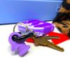 BAGLETS  Carabiner & Plug Keys Holder Charm Accessory Compatible with Rubber Tote Bags  Secure Keys or Other Valuable  Made in USA (Purple) view 4
