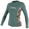 O'Neill Wetsuits Girls' Standard Premium Skins Long Sleeve Rash Guard, Bristol/Twiggy/Bristol, 4 view 1