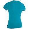 O'Neill Wetsuits Girls' Standard Hybrid Short Sleeve Sun Shirt, Turquoise, 10 view 2