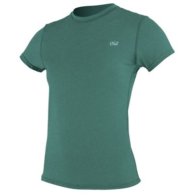 O'Neill Wetsuits Women's Standard Blueprint UV Short Sleeve Sun Shirt, Ivy, Large