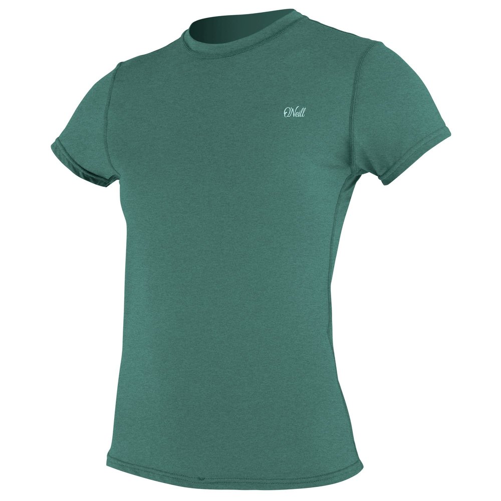 O'Neill Wetsuits Women's Standard Blueprint UV Short Sleeve Sun Shirt, Ivy, Large