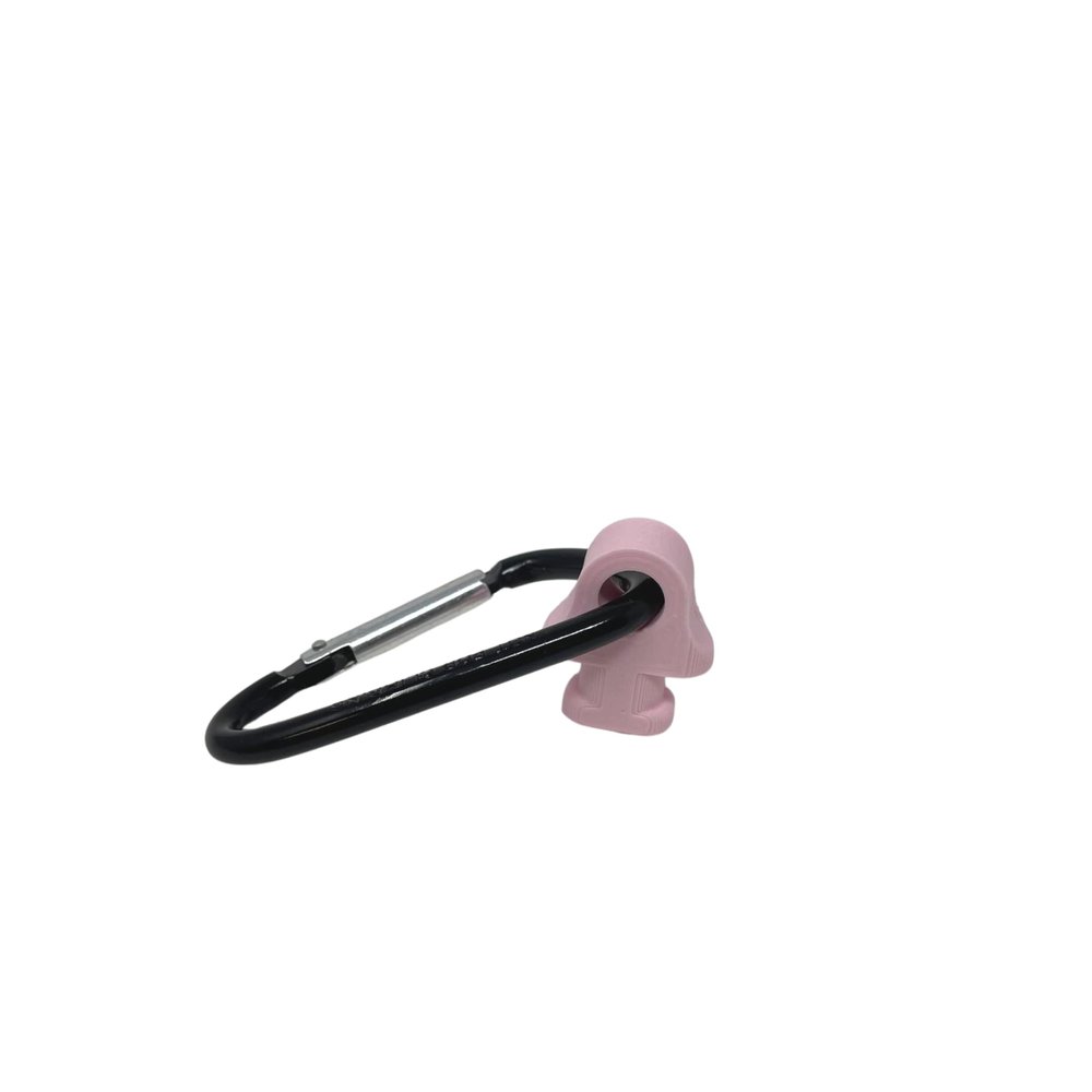 BAGLETS Carabiner & Plug Keys Holder Charm Accessory Compatible with Rubber Tote Bags Secure Keys or Other Valuable Made in USA (Pink)