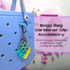 BAGLETS  Carabiner & Plug Keys Holder Charm Accessory Compatible with Rubber Tote Bags  Secure Keys or Other Valuable  Made in USA (Teal) view 2