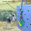 BAGLETS  Carabiner & Plug Keys Holder Charm Accessory Compatible with Rubber Tote Bags  Secure Keys or Other Valuable  Made in USA (Teal) view 4
