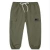 SANGTREE Womens Cargo Pants Drawstring Elastic Waist Tapered Jogger Pants with Pockets,Army Green,XL view 3