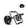 FDB 200LBS Universal Folding Bend Kayak Canoe Boat Carrier Dolly Trailer Tote Trolley Transport Cart Wheel for Carrying Kayaks, Canoes, Paddleboards, Float Mats, Boats Black view 2
