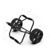 FDB 200LBS Universal Folding Bend Kayak Canoe Boat Carrier Dolly Trailer Tote Trolley Transport Cart Wheel for Carrying Kayaks, Canoes, Paddleboards, Float Mats, Boats Black view 3