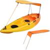 MOOCY Kayak Canopy,Waterproof Sun Shade Canopy for Single Person,Kayak Sunshade Awning Top Cover, Universal Canoe Shade with Storage Bag for Outdoor Fishing(Orange) view 1