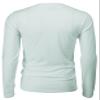 H2H Men's Crew Neck Long Sleeve Light Weight T Shirts - Slim Fit Casual MINTBLUE US S/Asia M (CMTTL137) view 4
