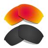 Littlebird4 Premium 1.5mm Polarized Replacement Lenses for Oakley Flak Jacket Sunglasses - MultiOptions (Black+Red) view 1