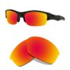 Littlebird4 Premium 1.5mm Polarized Replacement Lenses for Oakley Flak Jacket Sunglasses - MultiOptions (Black+Red) view 3