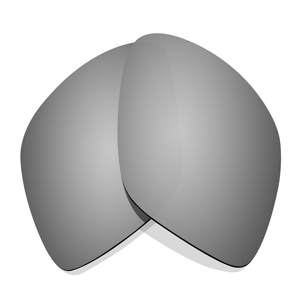 Littlebird4 Premium 1.5mm Polarized Replacement Lenses for Oakley Badman OO6020 Sunglasses - MultiOptions (Titanium)