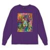 Dean Russo Colorful Lion Head Long Sleeve T-Shirt Wild Life King Roar Purple Small view 1