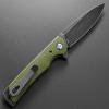 Eafengrow EF973 Folding Knife, D2 Steel Blade Micarta Handle Scale Pocket Knife Folder for Working Camping Hiking EDC Tool Knifearmy green view 3