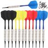 SHOT TAKER CO. Soft Tip Darts Set | 12pc Bar Darts | 50 Extra Black Tips | 3 Colors | Fun Set for 4 Players on Electronic/Plastic Dartboard (STC10449-17g-Bar Style) view 1