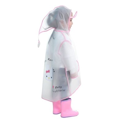 XJHKG Cute Baby Raincoat Polyester Outdoor Waterproof Rain Coat Children Impermeable Poncho Boy Girl Rain Jacket (Color : A-02, Size : X-Large)