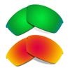 Littlebird4 Premium 1.5mm Polarized Replacement Lenses for Oakley Flak Jacket Sunglasses - MultiOptions (Red+Green) view 1