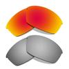 Littlebird4 Premium 1.5mm Polarized Replacement Lenses for Oakley Flak Jacket Sunglasses - MultiOptions (Titanium+Red) view 1