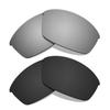 Littlebird4 Premium 1.5mm Polarized Replacement Lenses for Oakley Flak Jacket Sunglasses - MultiOptions (Black+Titanium)