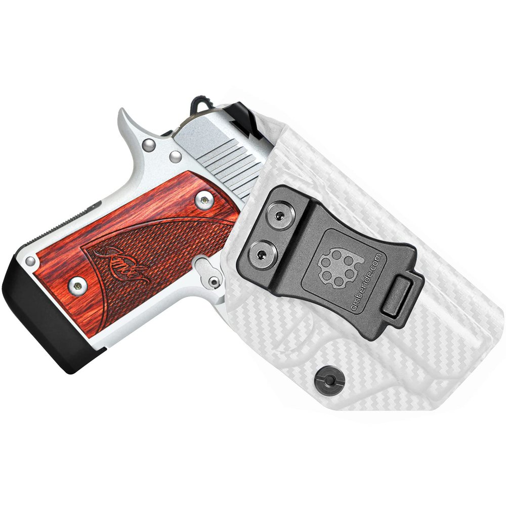 Amberide Kimber Micro 9 IWB Holster,Kydex-Boltaron Inside Waistband Fit Kimber Micro 9 9mm,Secure Retention,Quick Draw,030 Cant