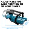 Thinvik Bike Toe Cages Pedal for Peloton Spin Bike & Peloton Bike+ Pedals - Indoor Cycling Pedal Adapters for Look Delta Pedals Being Converted to Dual Fuction Pedals - Ride with Sneakers view 2