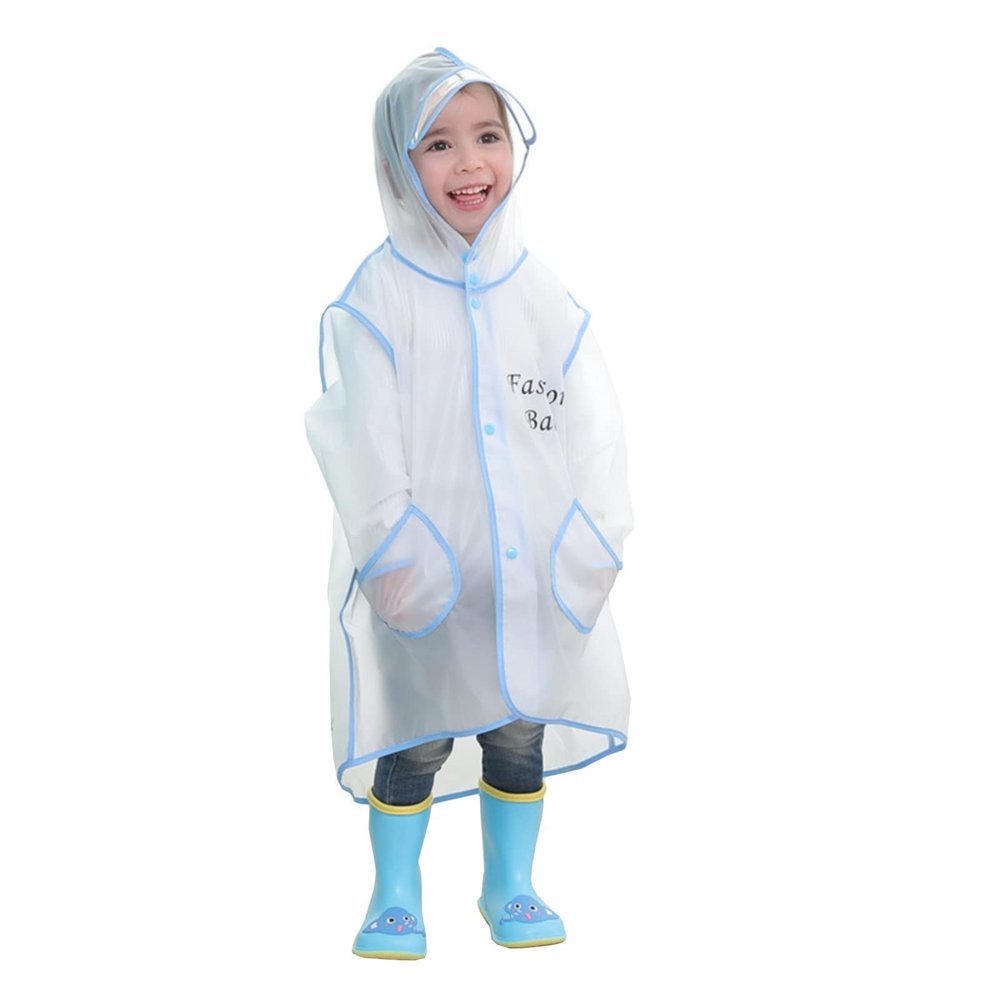 XJHKG Cute Baby Raincoat Polyester Outdoor Waterproof Rain Coat Children Impermeable Poncho Boy Girl Rain Jacket (Color : A-03, Size : X-Large)
