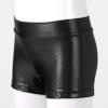 Yhong Kids Girls Shiny Metallic Ballet Dance Shorts Athletic Gym Gymnastics Yoga Workout Shorts Bottoms Black 6-7 Years view 3