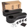 10L0L Golf Cart Rear Seat Kit Arm Rest Set with Cup Holder & Universal Golf Cart Seat Belts of 4 Retractable Belts 42" with Bracket Fits EZGO Club Car Yamaha Most of Golf Cart view 2