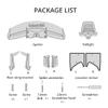 AULPACO Spoiler Rear Wing Compatible with Segway Ninebot Gokart Refit self Kart Tail Accessories view 3