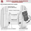 Amberide S&W M&P M2.0 IWB Holster, Kydex-Boltaron Inside Waistband Holster for M&P M2.0 Compact 4" & Full Size 4.25" 9mm/.40 Pistols, Secure Retention, 030 Adjustable Cant view 4
