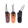 SEWACC 3pcs Single- Finger Gloves Archery Thumb Ring Leather Thumb Guard Finger Protector Archery Finger Shooting Glove for view 1