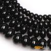 GEM-Inside 4X6mm Black Agate Natural Roundell Smooth Crystal Loose Spacer Stone Beads for Bracket Necklace Earrings Making Adults 15" view 4