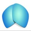 Littlebird4 Premium 1.5mm Polarized Replacement Lenses for Oakley Badman OO6020 Sunglasses - MultiOptions (Ice Blue)