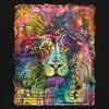 Dean Russo Colorful Lion Head Tank Top Wild Life King Roar Men's Top Black Small view 4
