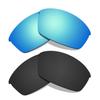 Littlebird4 Premium 1.5mm Polarized Replacement Lenses for Oakley Flak Jacket Sunglasses - MultiOptions (Black+Blue) view 1