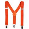 IBTOM CASTLE Baby Boys Y Back Adjustable Elastic Suspender Strong Sturdy Clip-on Braces Pre tied Bow Tie Set Kids Perfect for Tuxedo Orange One Size view 2