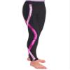 FEESHOW Figure Skating Pants Girl's Ladies Skating Pants Figure Skating Training Striped Print Stretchy Legging Hot Pink 8 Years view 3