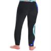 winying Kids Girls Skating Pants Colorful Striped Print Figure Skating Training Practice Pants Plus Skating Pants Black 10 Years view 2
