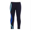 winying Kids Girls Skating Pants Colorful Striped Print Figure Skating Training Practice Pants Plus Skating Pants Black 10 Years view 3