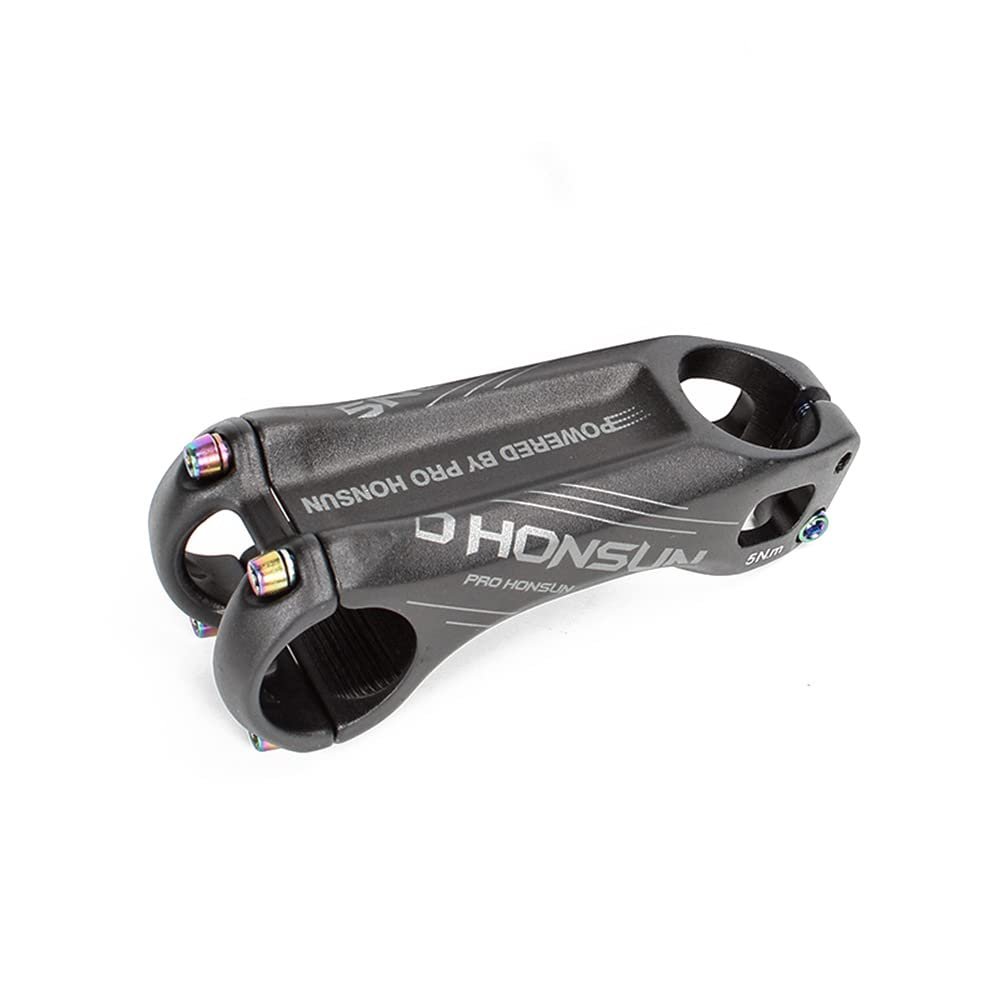 Bicycle Handlebar Stems Negative 17 Degree Aluminum Alloy CNC Ultra Light Hollow Short Handlebar Riser for Most Bicycle, Road Bike, MTB, BMX, Fixie Gear, Cycling (90mm)